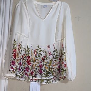 Chiffon floral blouse
